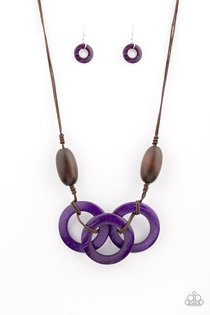 Bahama Drama - Purple - Paparazzi Necklace
