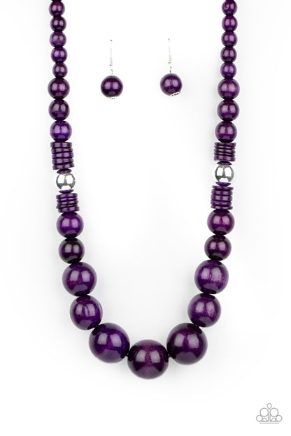 Panama Panorama - Purple - Paparazzi Necklace