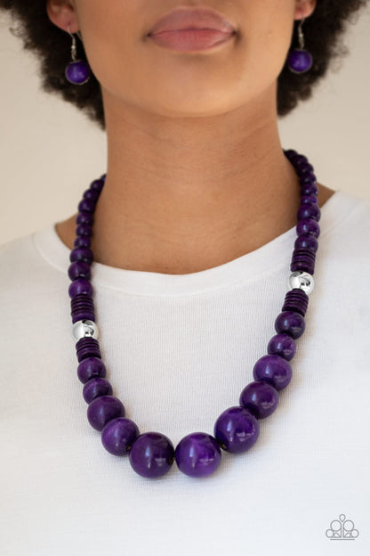 Panama Panorama - Purple - Paparazzi Necklace