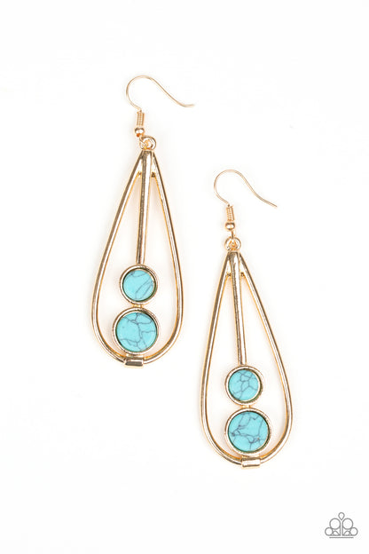 Natural Nova - Gold Fish Hook Earrings