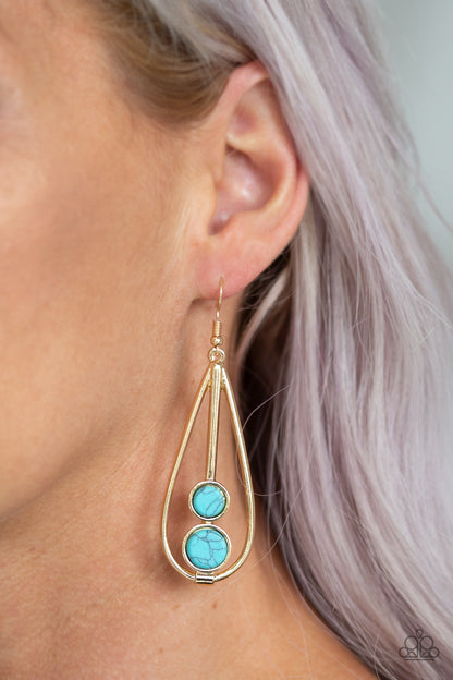 Natural Nova - Gold Fish Hook Earrings