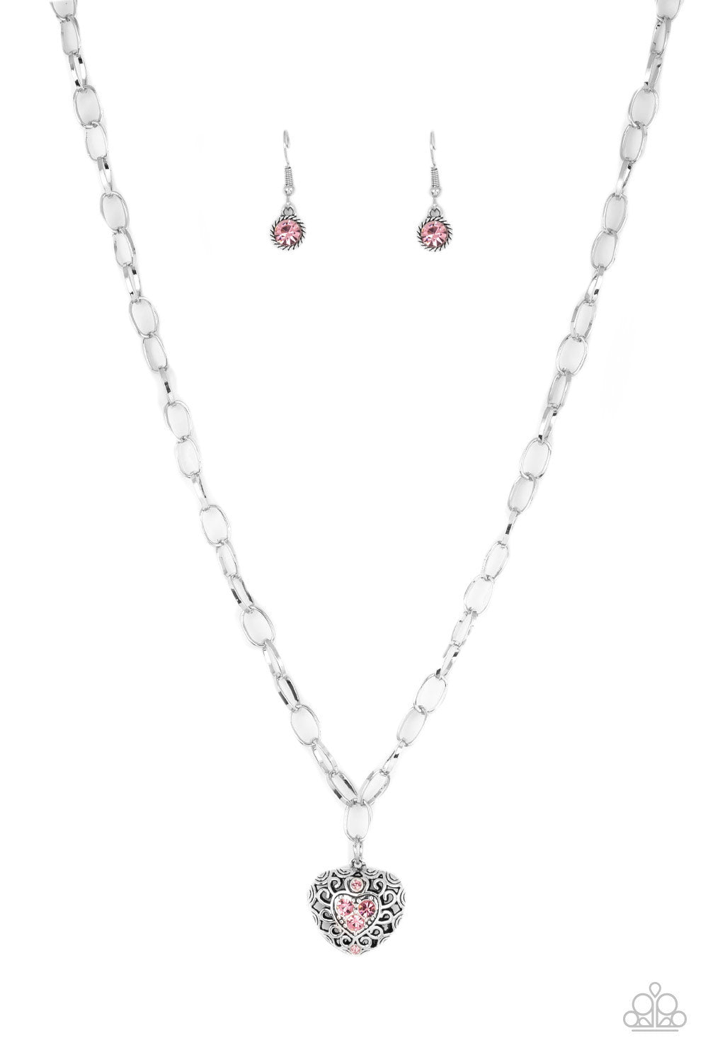 No Love Lost - Pink - Paparazzi Necklace
