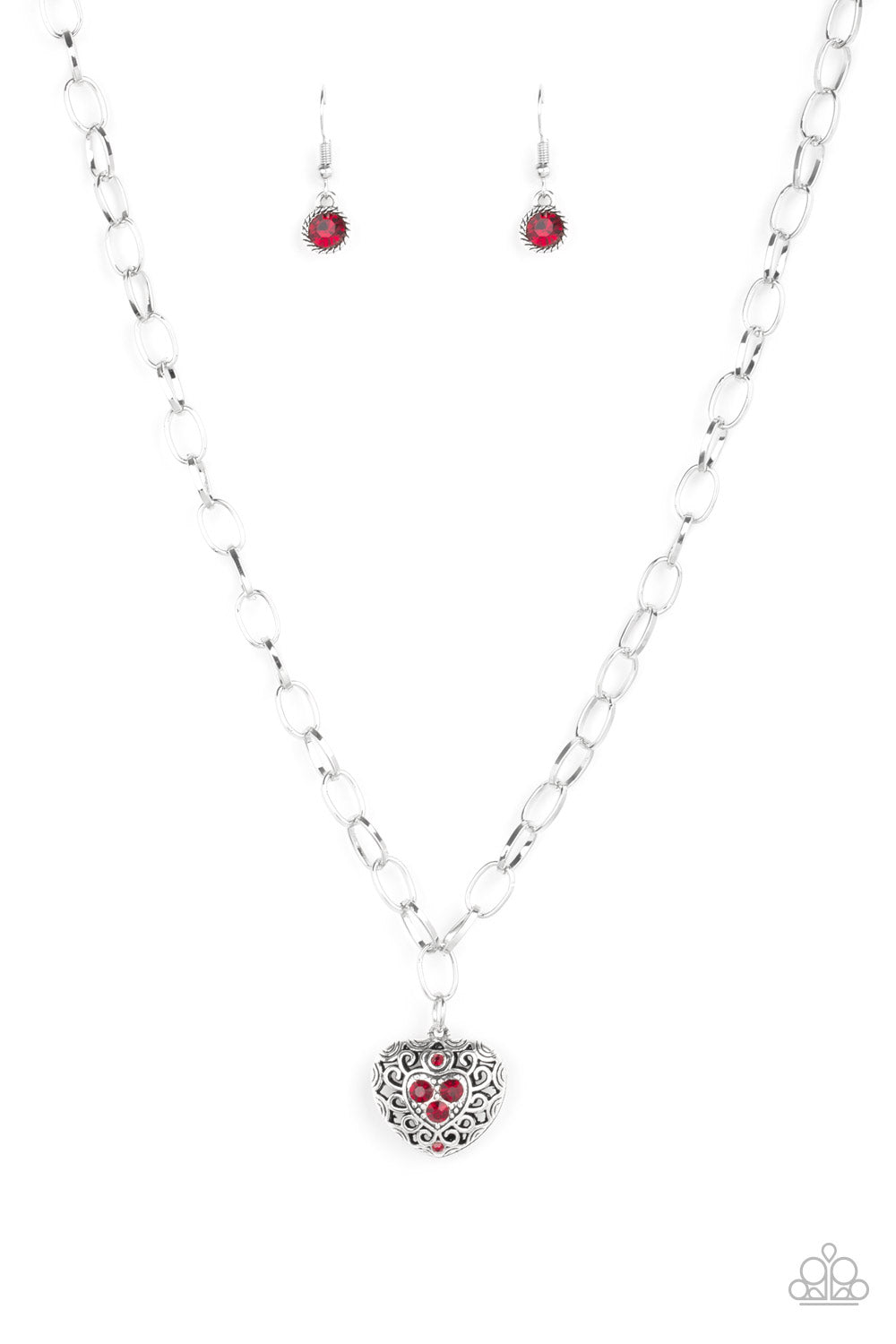 No Love Lost - Red - Paparazzi Necklace