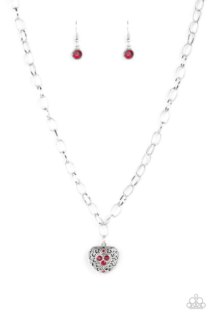 No Love Lost - Red - Paparazzi Necklace