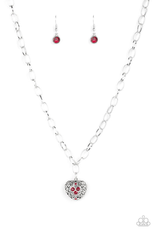 No Love Lost - Red - Paparazzi Necklace