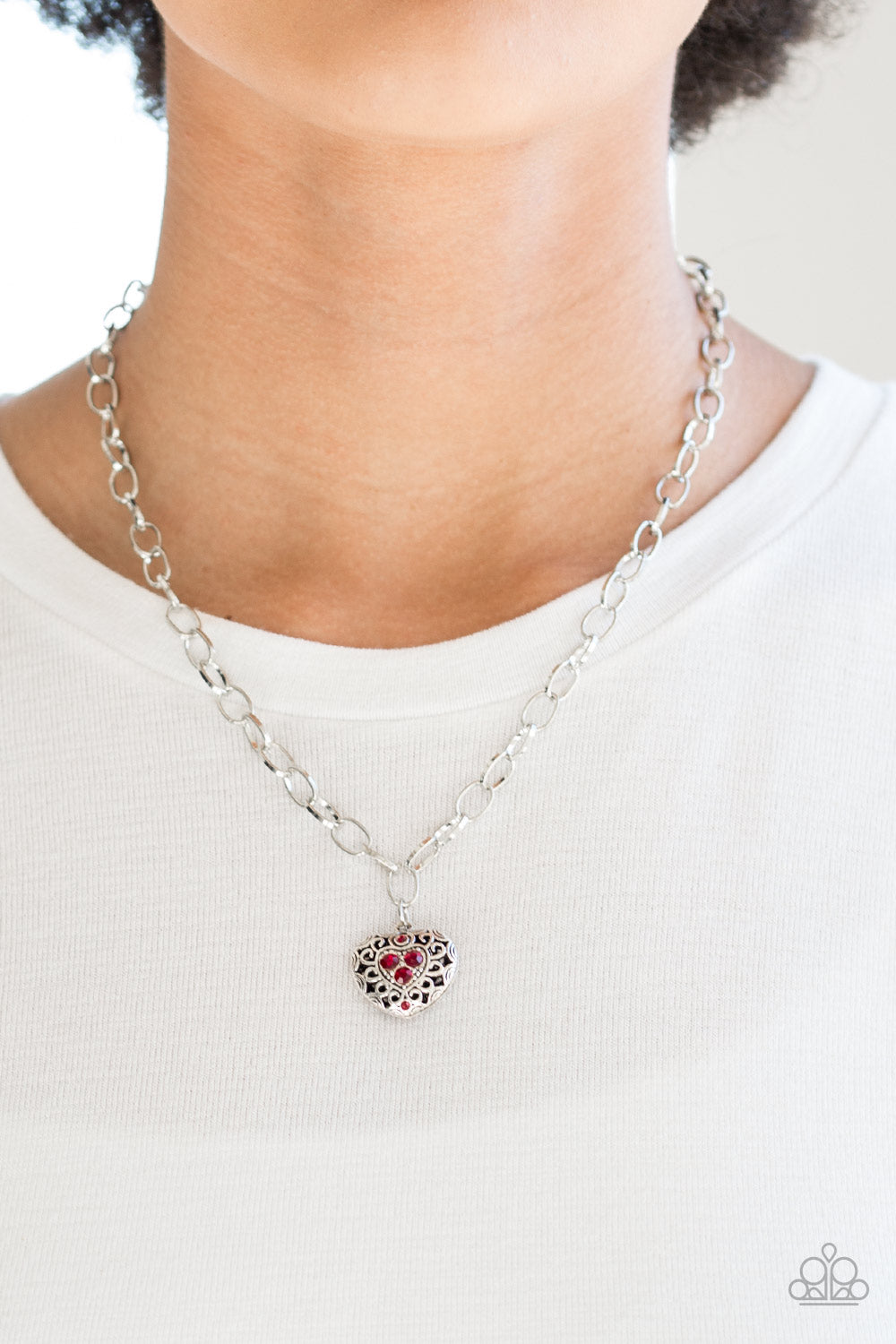 No Love Lost - Red - Paparazzi Necklace
