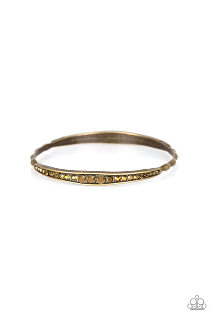 Just SPARKLE and Wave - Brass - Paparazzi Bracelet
