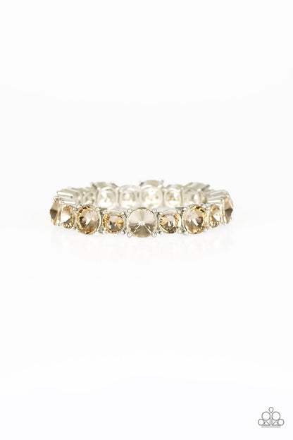 Born To Bedazzle - Brown - Paparazzi Bracelet