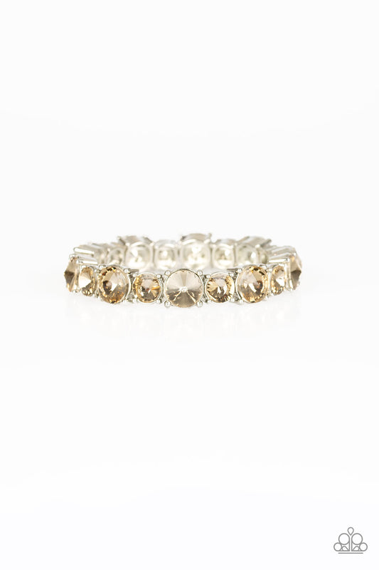 Born To Bedazzle - Brown - Paparazzi Bracelet