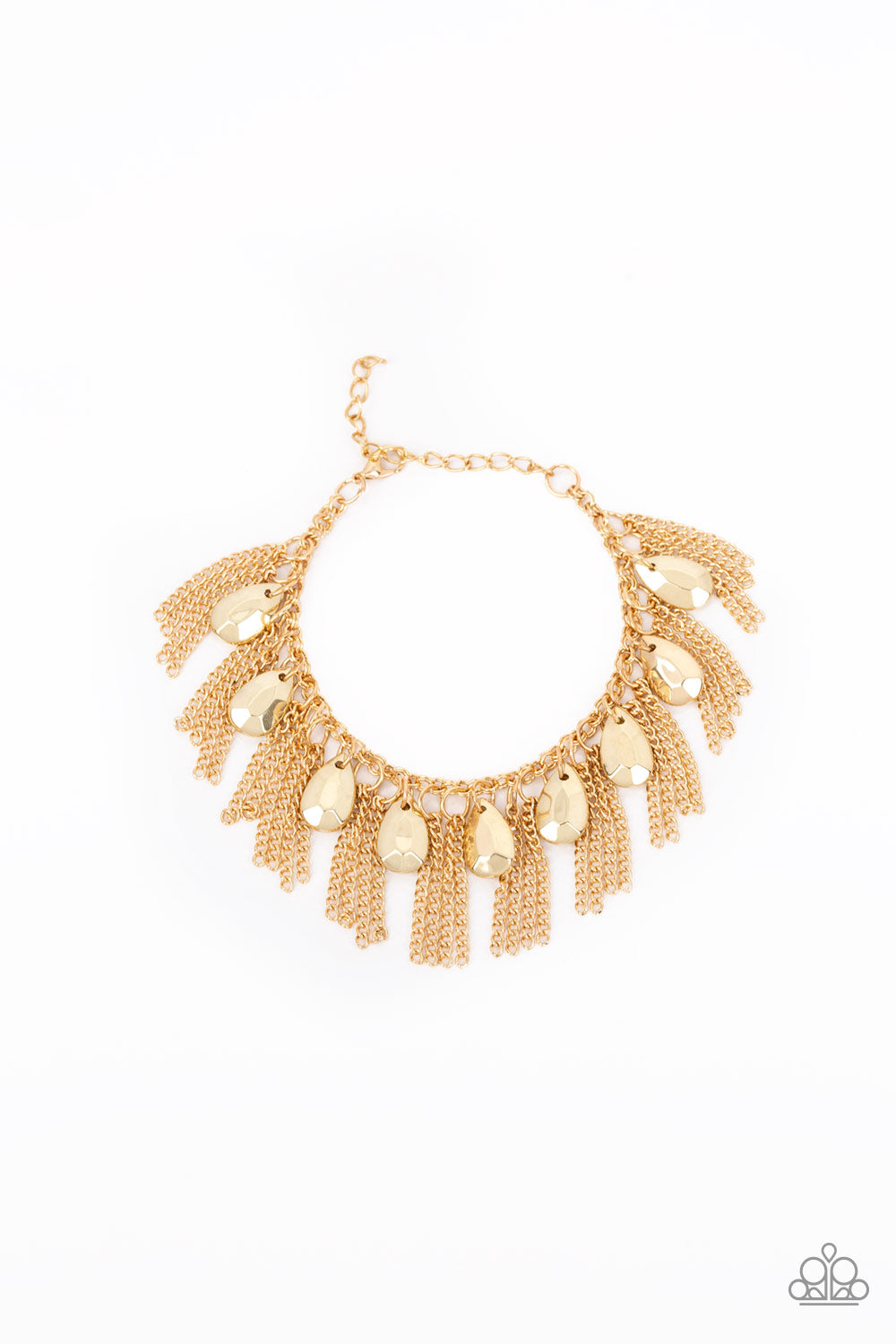 Brag Swag - Gold Adjustable Clasp - Paparazzi Bracelet