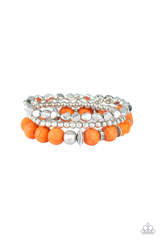 Rural Restoration - Orange - Paparazzi Bracelet