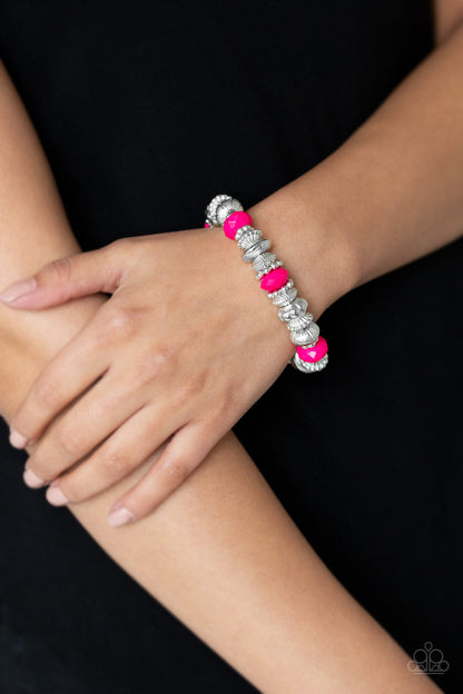 Live Life To The Color-fullest - Pink - Paparazzi Bracelet