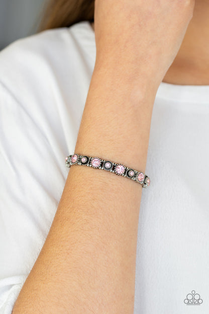 Heavy On The Sparkle - Pink - Paparazzi Bracelet