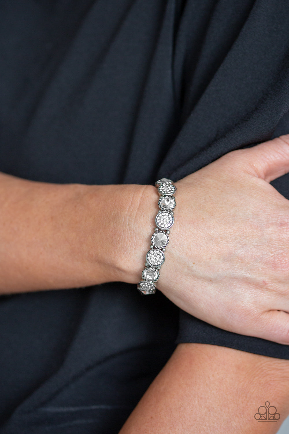 Take A Moment To Reflect - White  Bracelet