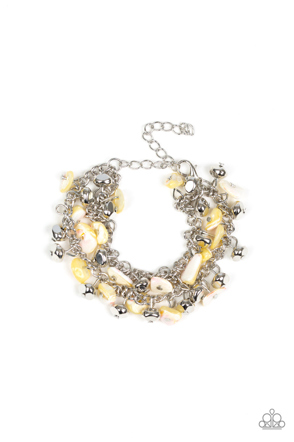 Plentiful Pebbles - Yellow - Paparazzi Bracelet