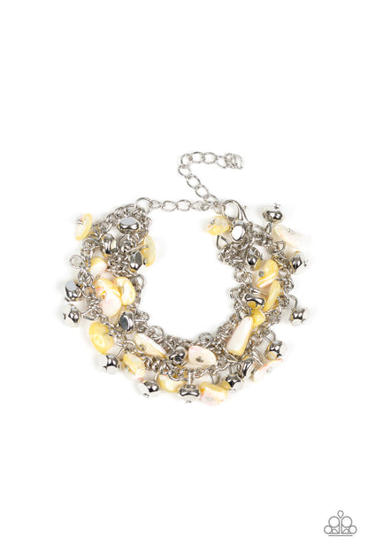 Plentiful Pebbles - Yellow - Paparazzi Bracelet