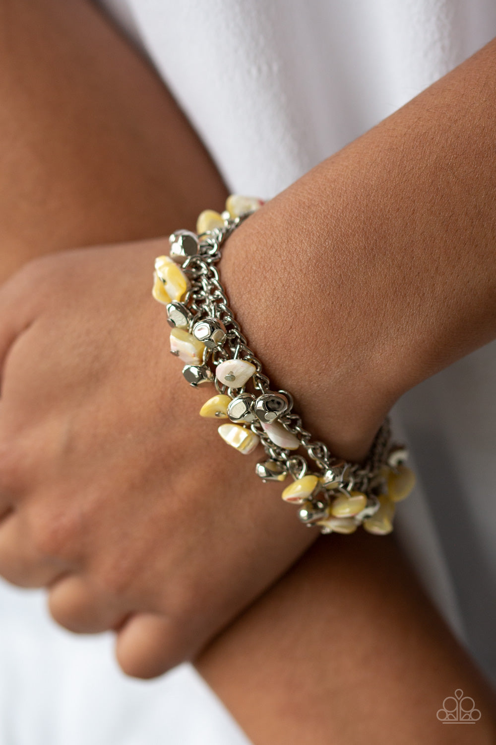 Plentiful Pebbles - Yellow - Paparazzi Bracelet