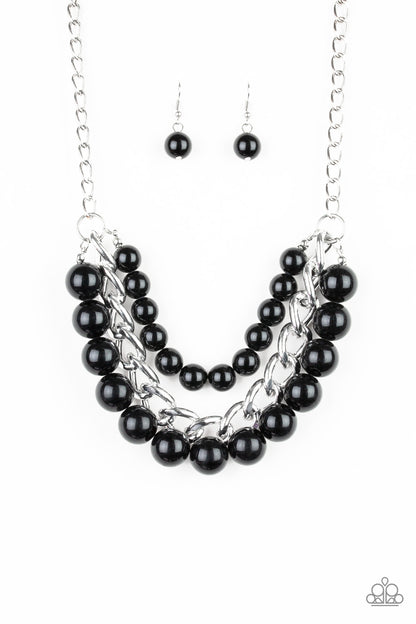 Empire State Empress - Black- Paparazzi Necklace