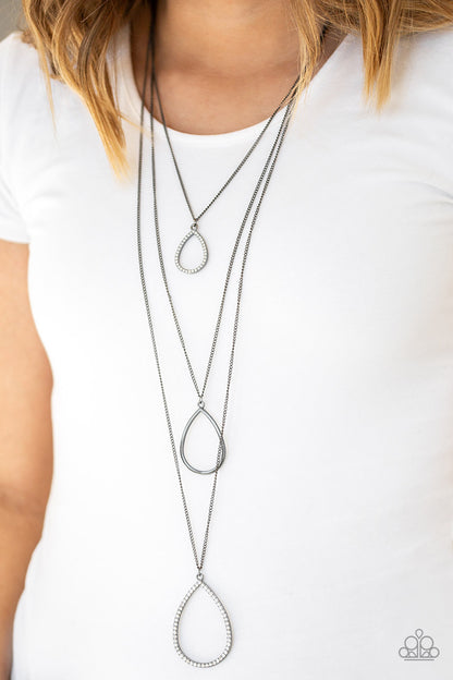 Make The World Sparkle - Black - Paparazzi Necklace