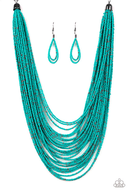 Rio Rainforest - Blue - Paparazzi Necklace