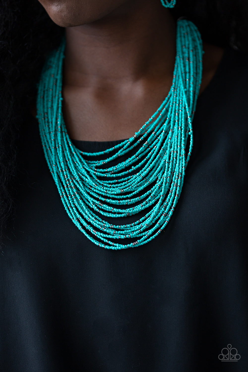 Rio Rainforest - Blue - Paparazzi Necklace