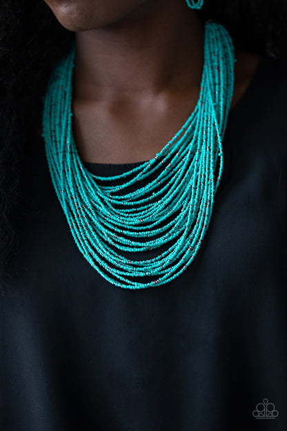 Rio Rainforest - Blue - Paparazzi Necklace