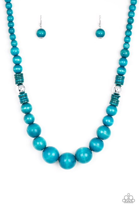 Panama Panorama - Blue - Paparazzi Necklace