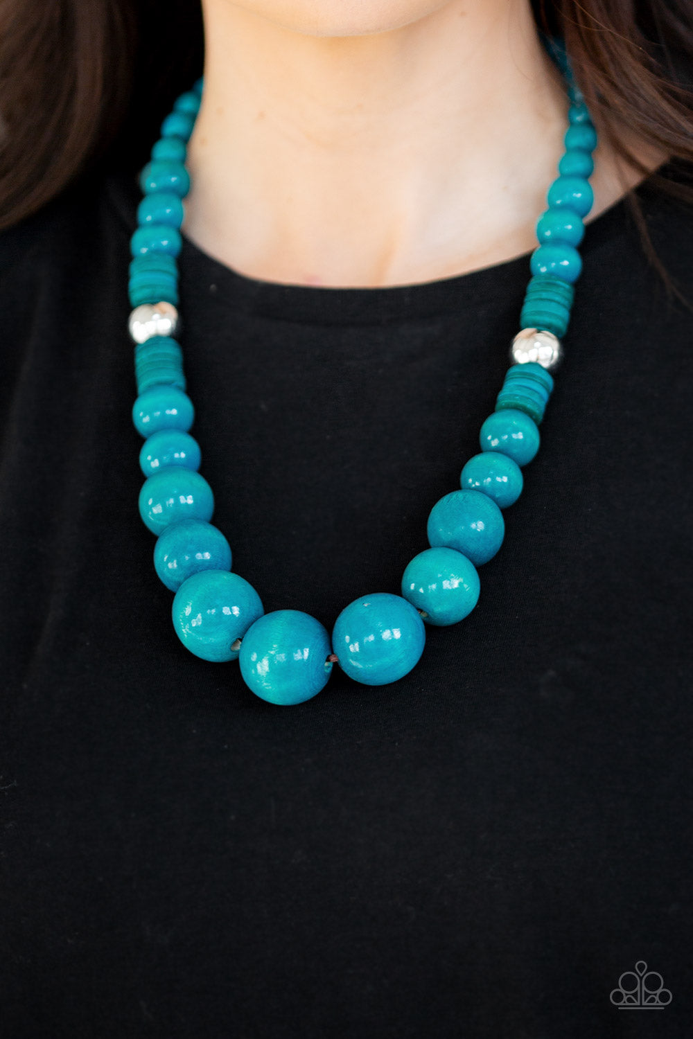 Panama Panorama - Blue - Paparazzi Necklace