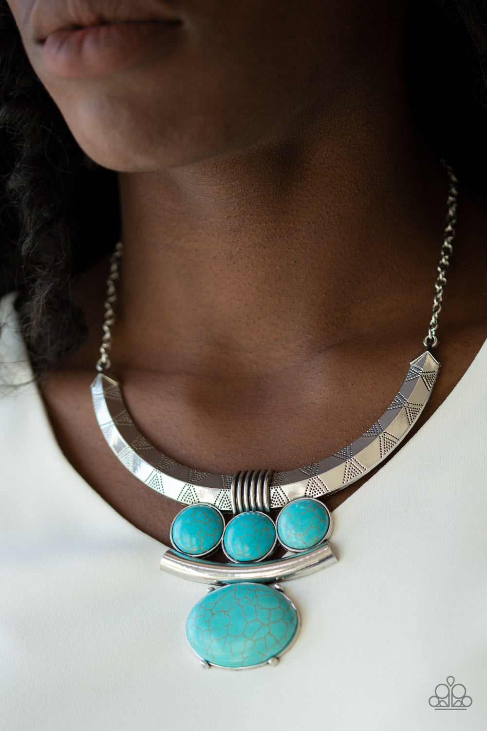 Commander In CHIEFETTE - Blue - Paparazzi Necklace