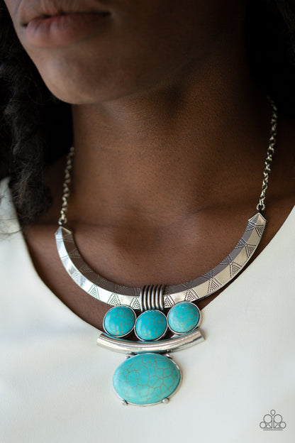 Commander In CHIEFETTE - Blue - Paparazzi Necklace
