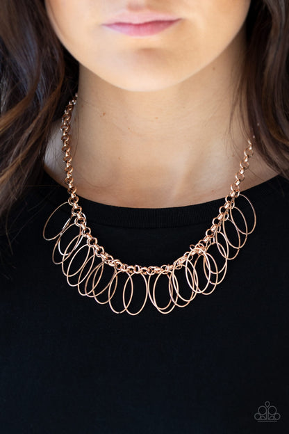 Fringe Finale - Rose Gold Necklace