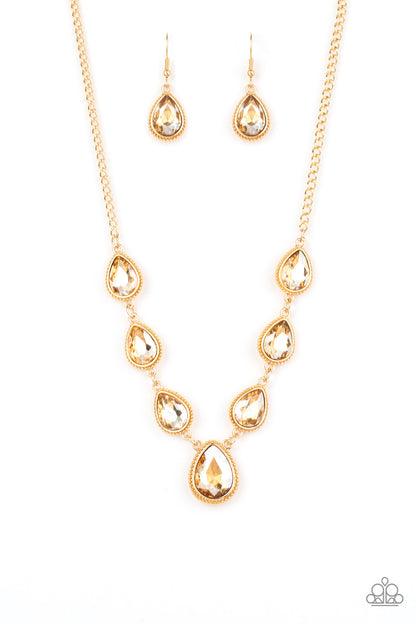 Socialite Social - Gold - Paparazzi Necklace