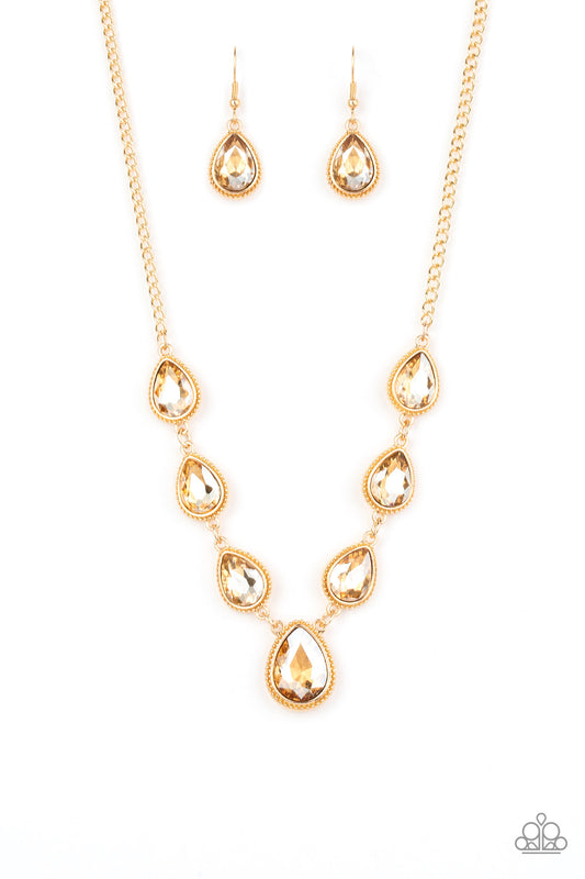 Socialite Social - Gold - Paparazzi Necklace