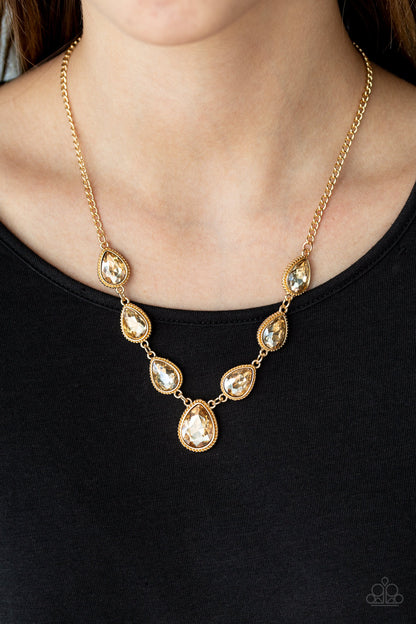 Socialite Social - Gold - Paparazzi Necklace