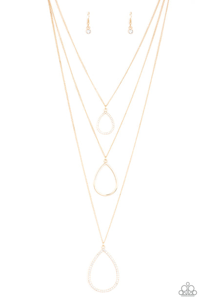 Make The World Sparkle - Gold - Paparazzi Necklace