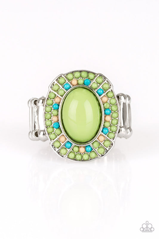 Colorfully Rustic - Green - Paparazzi Ring