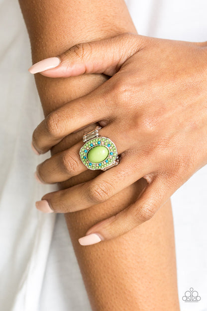 Colorfully Rustic - Green - Paparazzi Ring