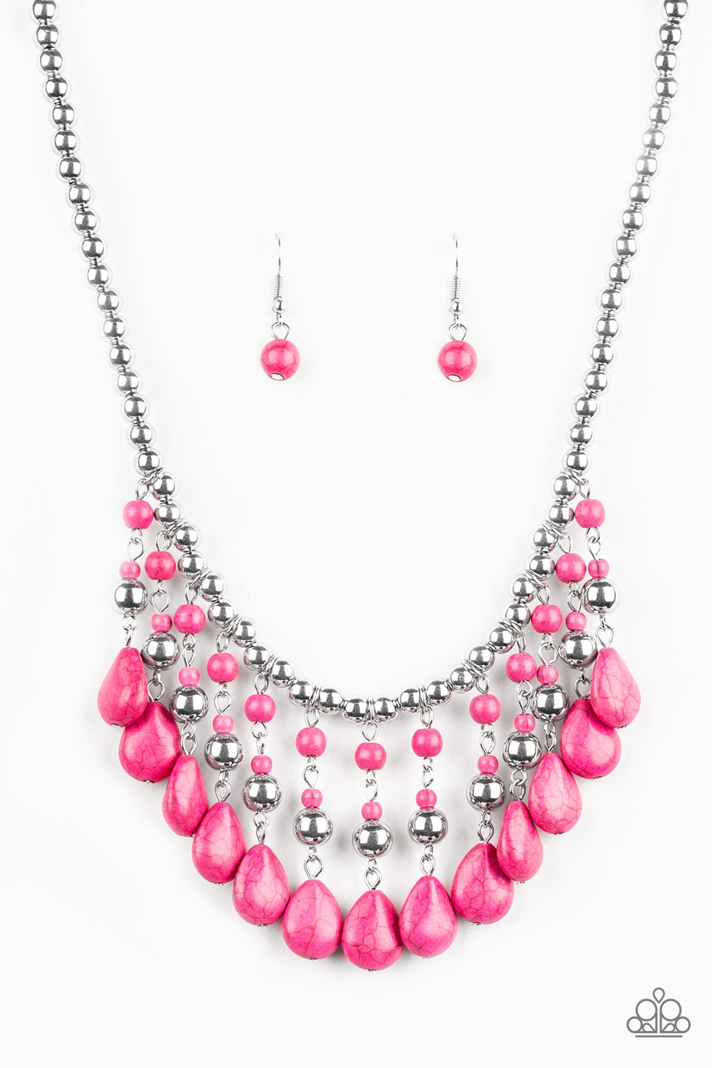 Rural Revival - Pink - Paparazzi Necklace