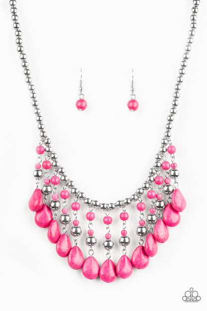 Rural Revival - Pink - Paparazzi Necklace