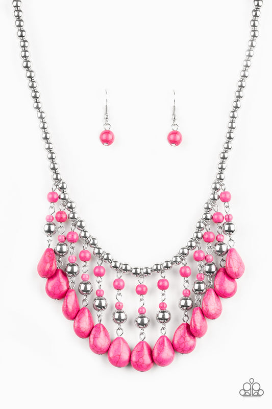 Rural Revival - Pink - Paparazzi Necklace