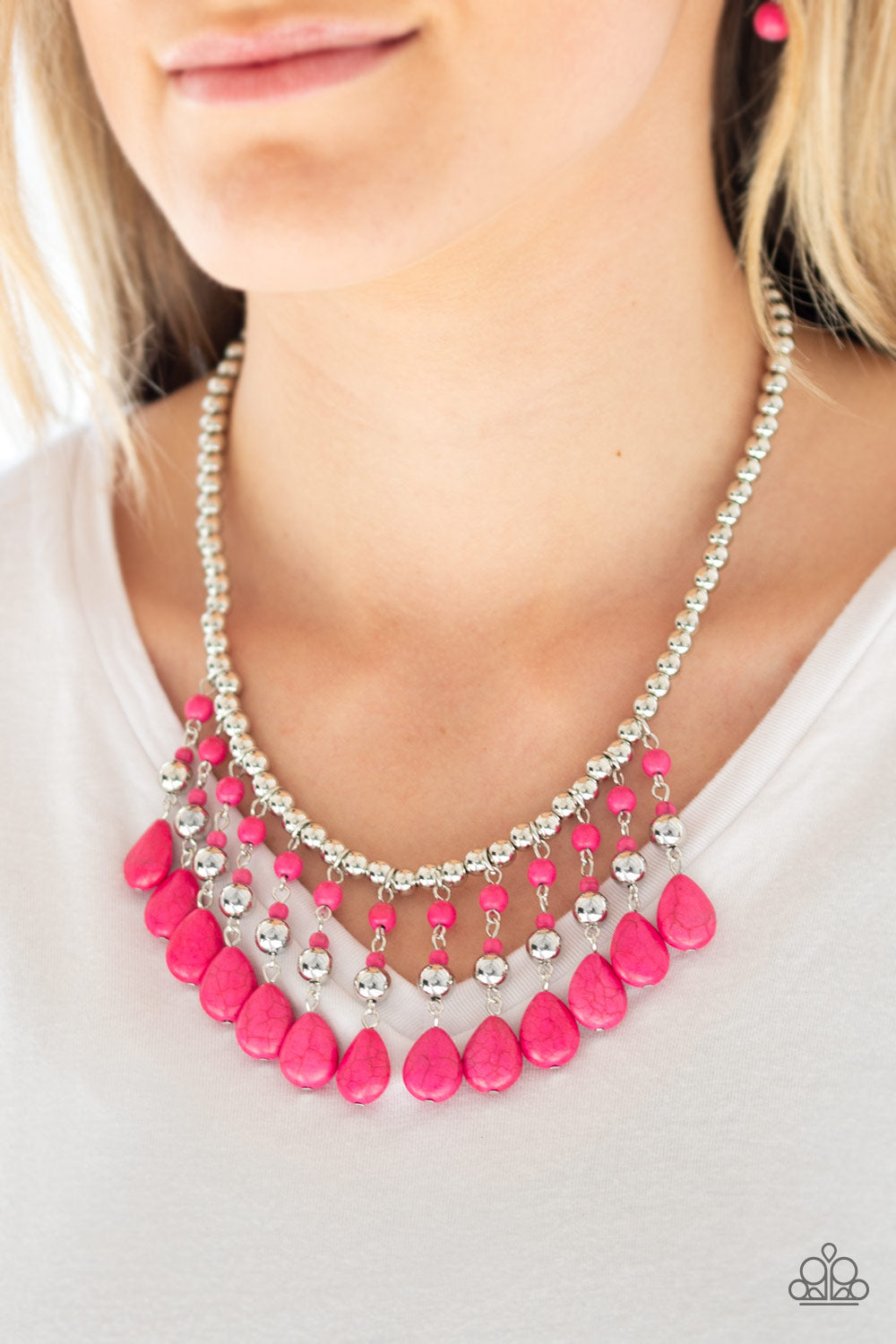 Rural Revival - Pink - Paparazzi Necklace