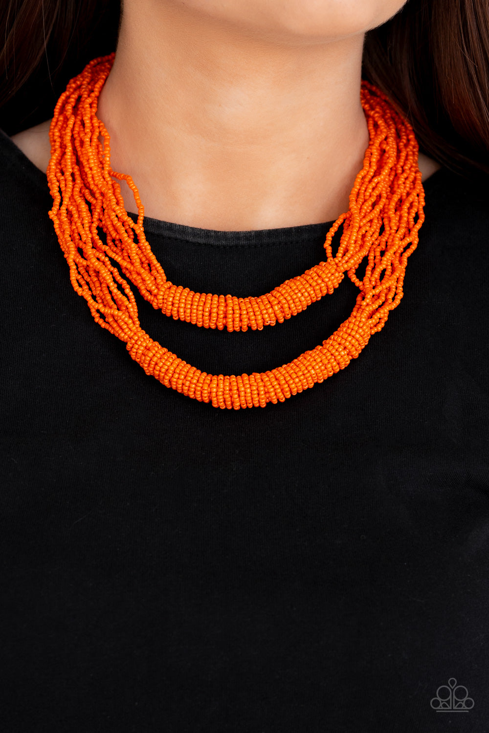Right As Rainforest - Orange - Paparazzi Necklace