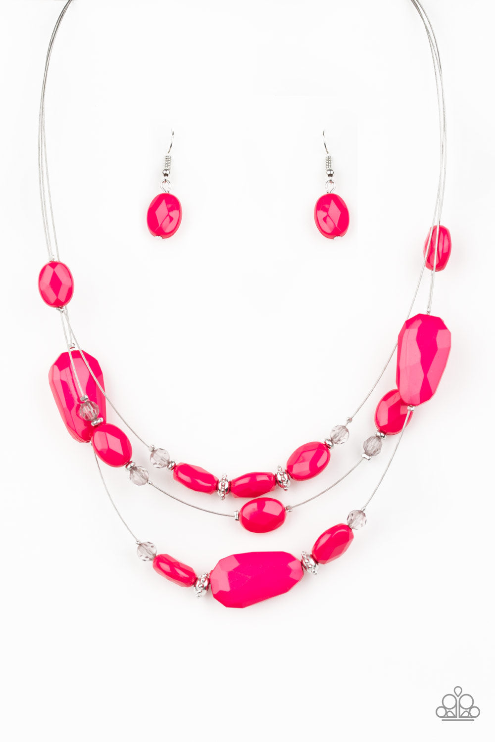 Radiant Reflections - Pink - Paparazzi Necklace
