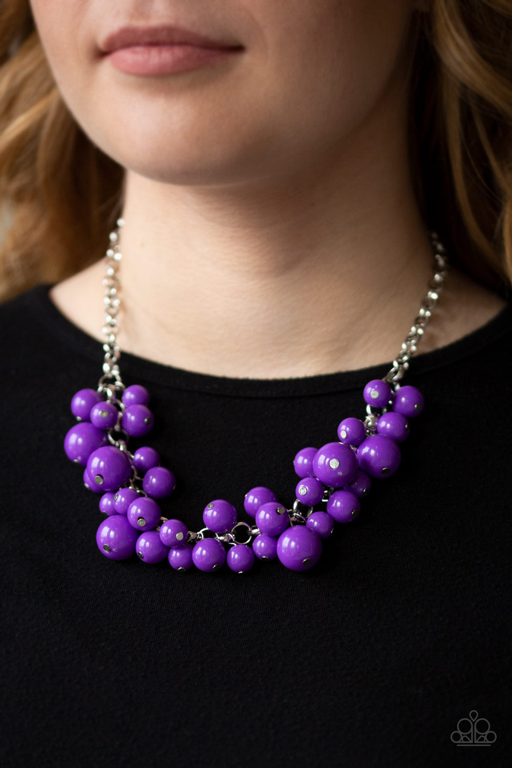 Walk This Broadway - Purple - Paparazzi Necklace