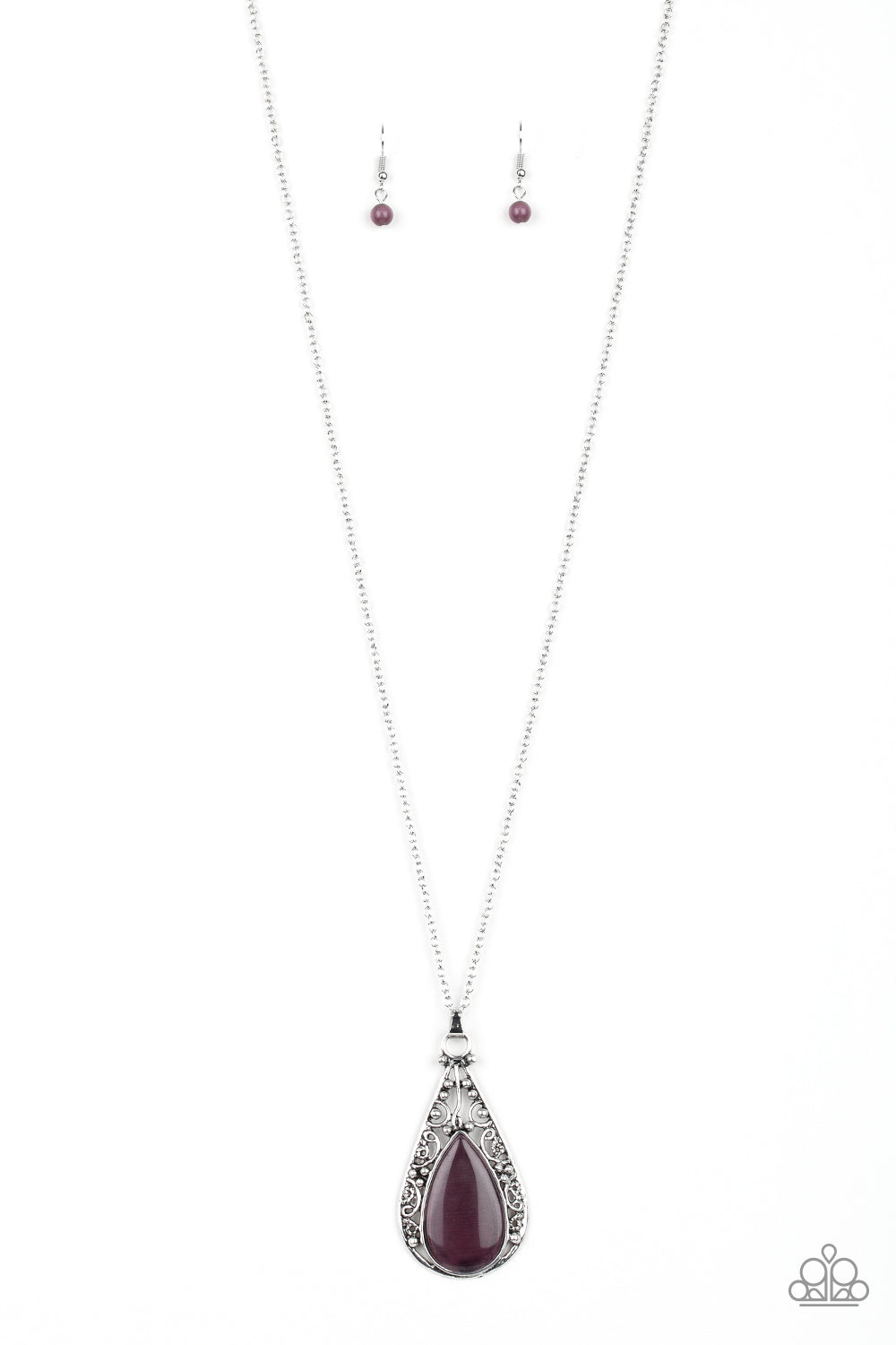 Enchanted Eden - Purple Necklace