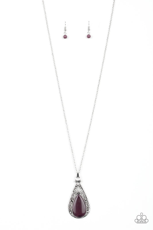 Enchanted Eden - Purple Necklace