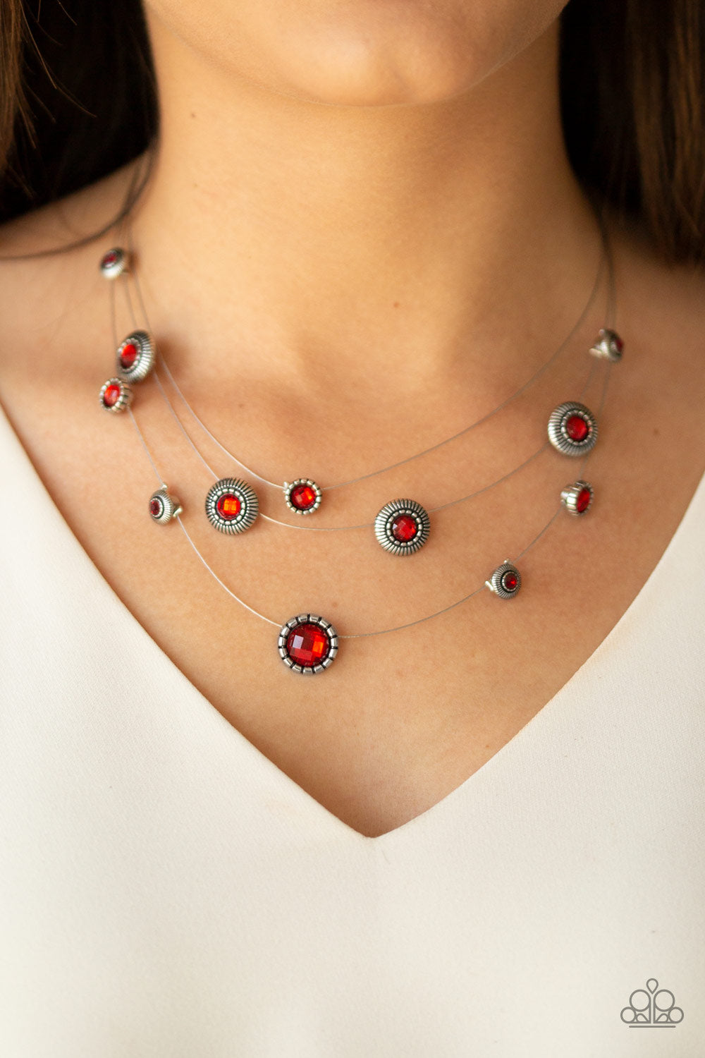 Sheer Thing! - Red Necklace