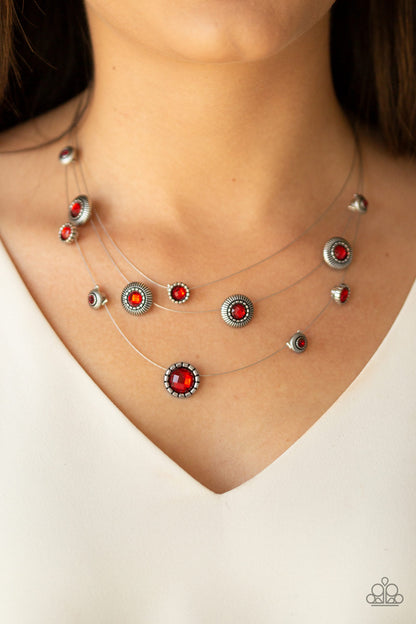 Sheer Thing! - Red Necklace