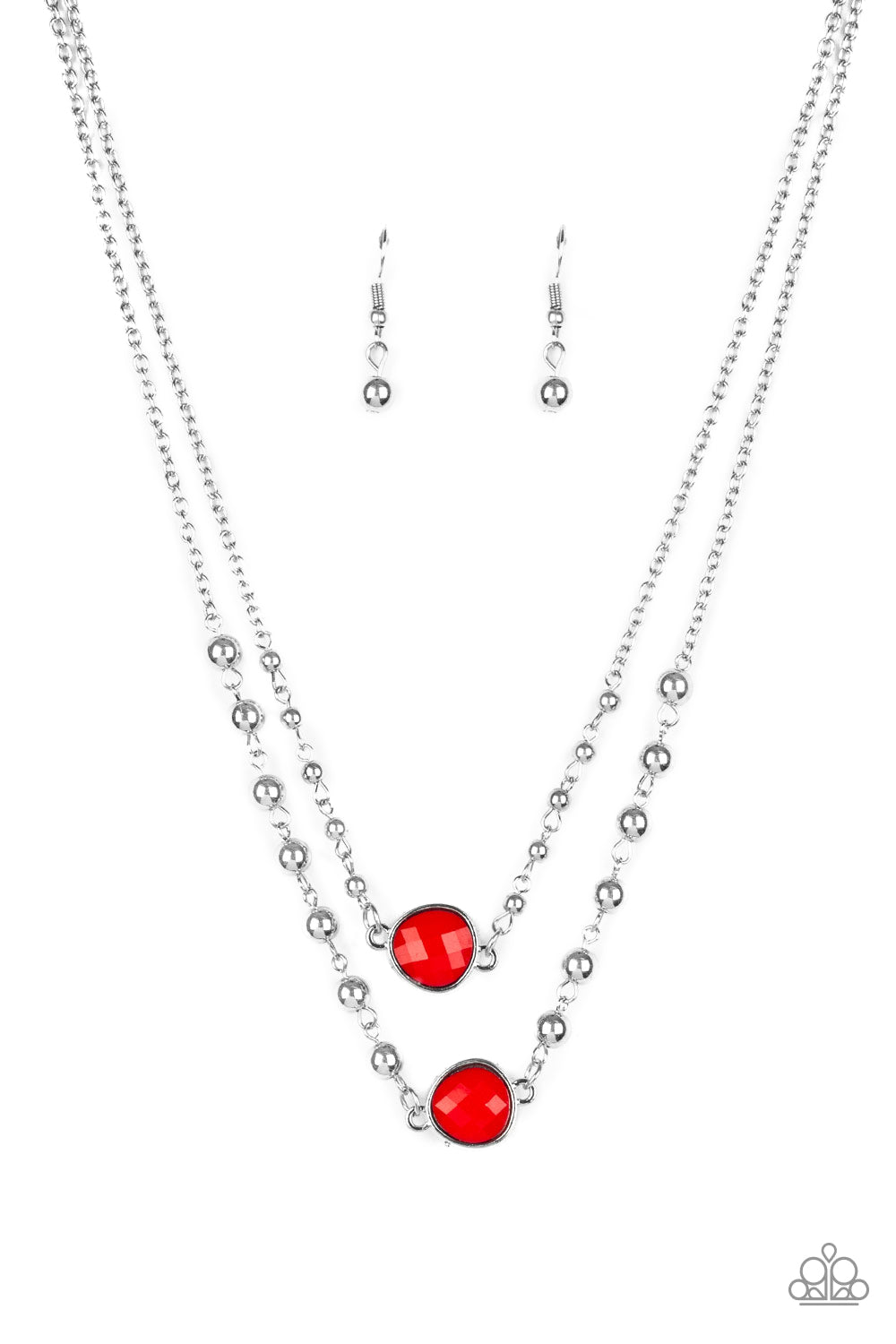 Colorfully Charming - Red - Paparazzi Necklace
