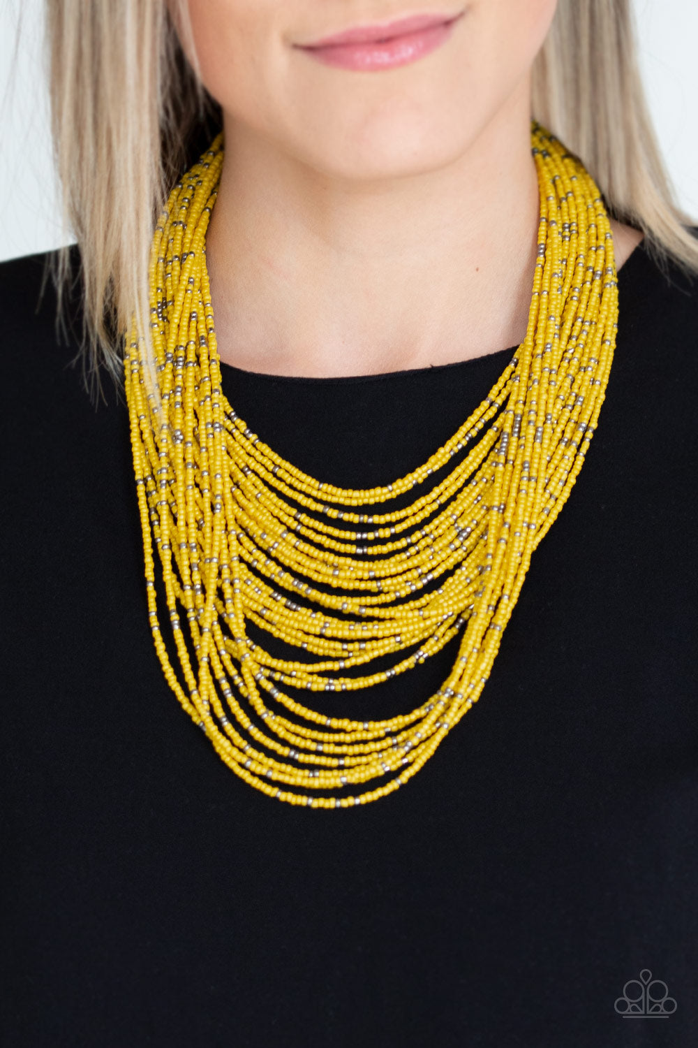 Rio Rainforest - Yellow - Paparazzi Necklace